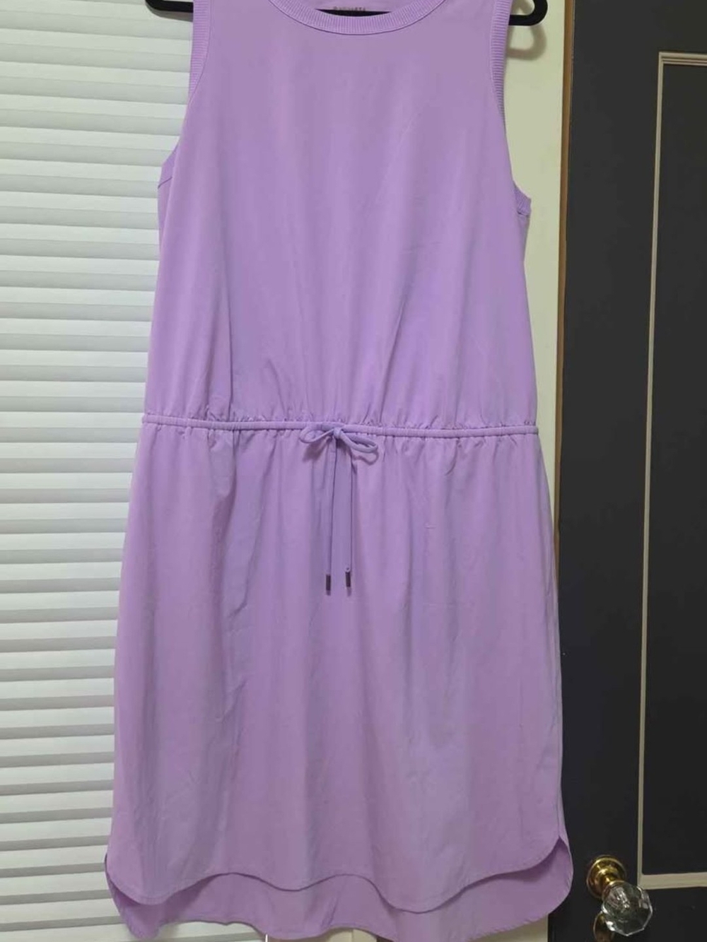 Athleta Lavender Sleeveless Drawstring Waist Tank Dress